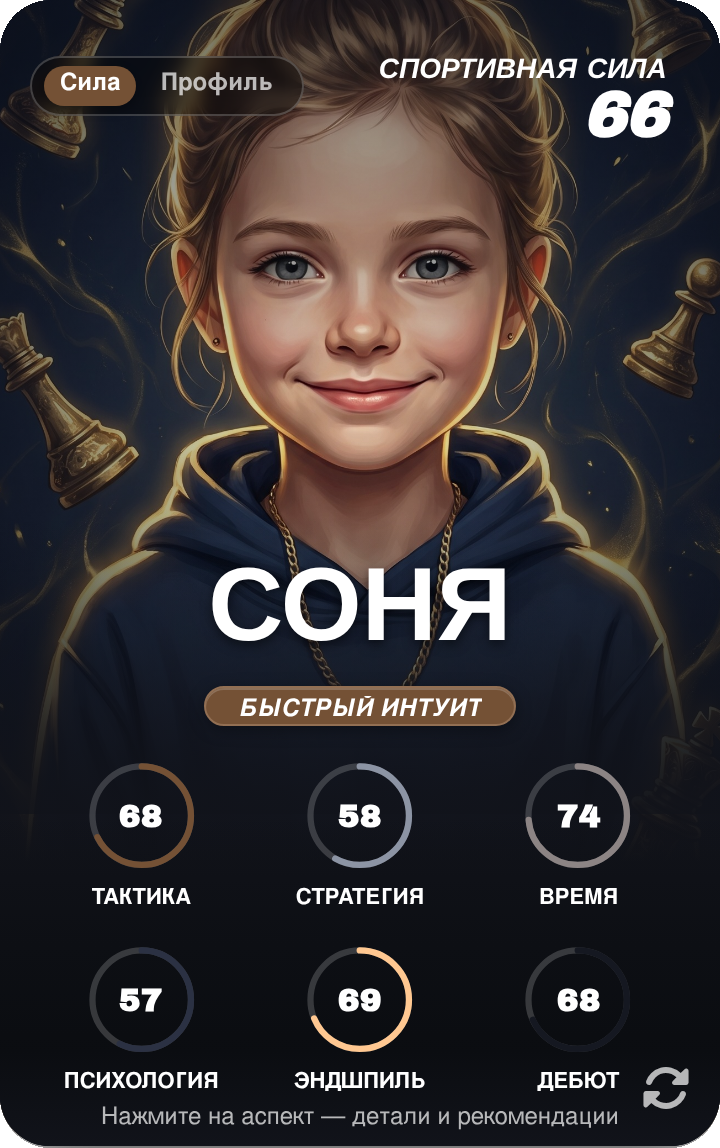 Карта игрока Соня